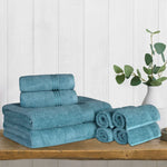 Heritage Egyptian Cotton Plush Heavyweight 8 Piece Towel Set - Egyptian Cotton Towel Set by Superior