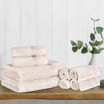 Heritage Egyptian Cotton Plush Heavyweight 8 Piece Towel Set - Egyptian Cotton Towel Set by Superior