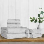 Heritage Egyptian Cotton Plush Heavyweight 8 Piece Towel Set - Egyptian Cotton Towel Set by Superior
