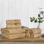 Heritage Egyptian Cotton Plush Heavyweight 8 Piece Towel Set - Egyptian Cotton Towel Set by Superior