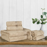 Heritage Egyptian Cotton Plush Heavyweight 8 Piece Towel Set - Egyptian Cotton Towel Set by Superior