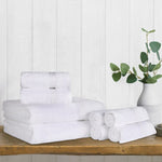 Heritage Egyptian Cotton Plush Heavyweight 8 Piece Towel Set - Egyptian Cotton Towel Set by Superior
