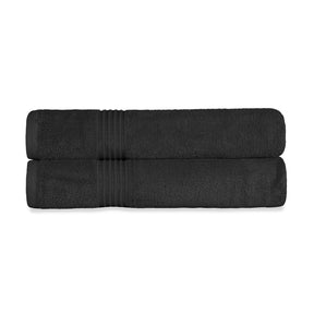 Egyptian Cotton Highly Absorbent Solid Ultra Soft Towel Set - Black
