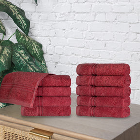 Egyptian Cotton Highly Absorbent Solid Ultra Soft Towel Set - Burgundy