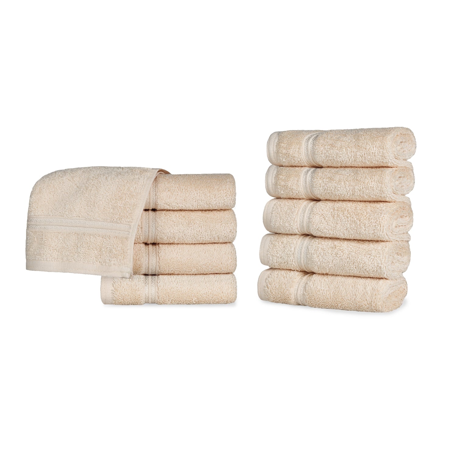 Egyptian Cotton Highly Absorbent Solid Ultra Soft Towel Set - Ivory