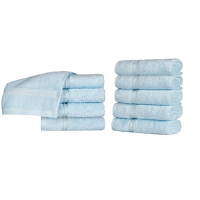 Egyptian Cotton Highly Absorbent Solid Ultra Soft Towel Set - Light Blue