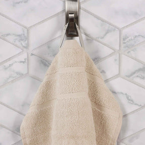 Zero Twist Cotton Waffle Honeycomb Plush Soft Hand Towel - Ivory