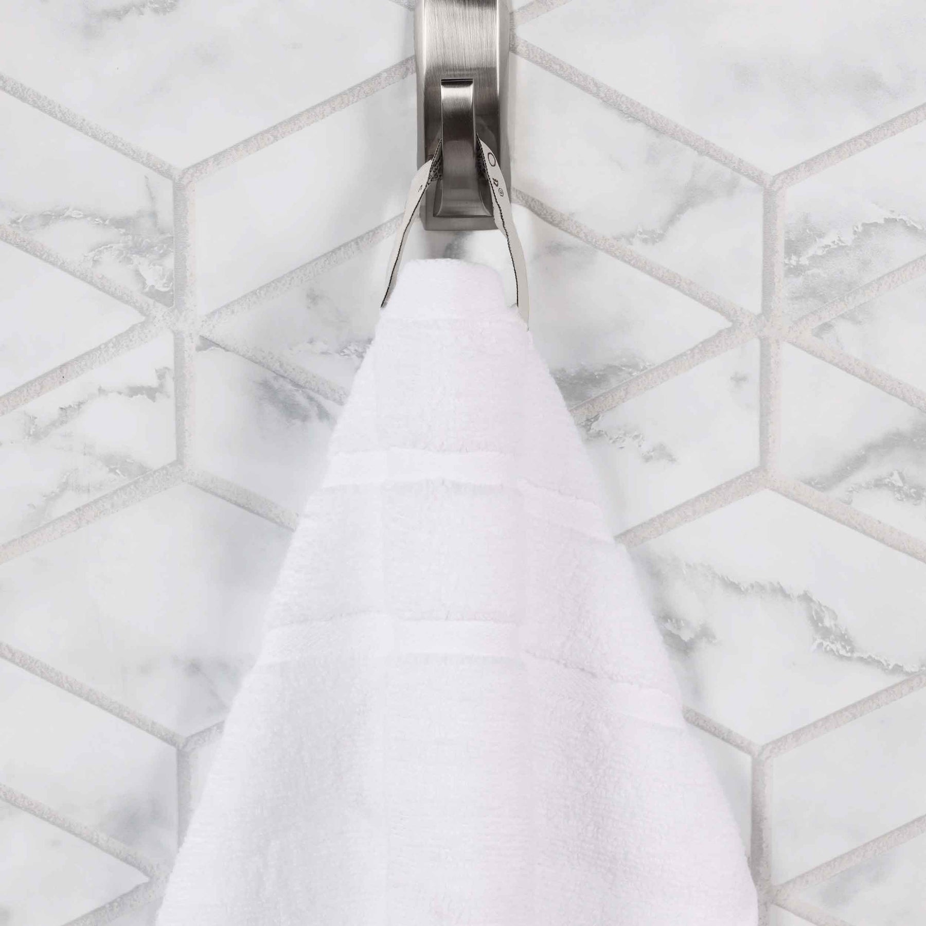Zero Twist Cotton Waffle Honeycomb Face Towel Washcloth - White