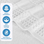 Napa Zero Twist Cotton Solid Waffle Honeycomb Bath Sheet Set of 2 - Towel Set by Superior Brand