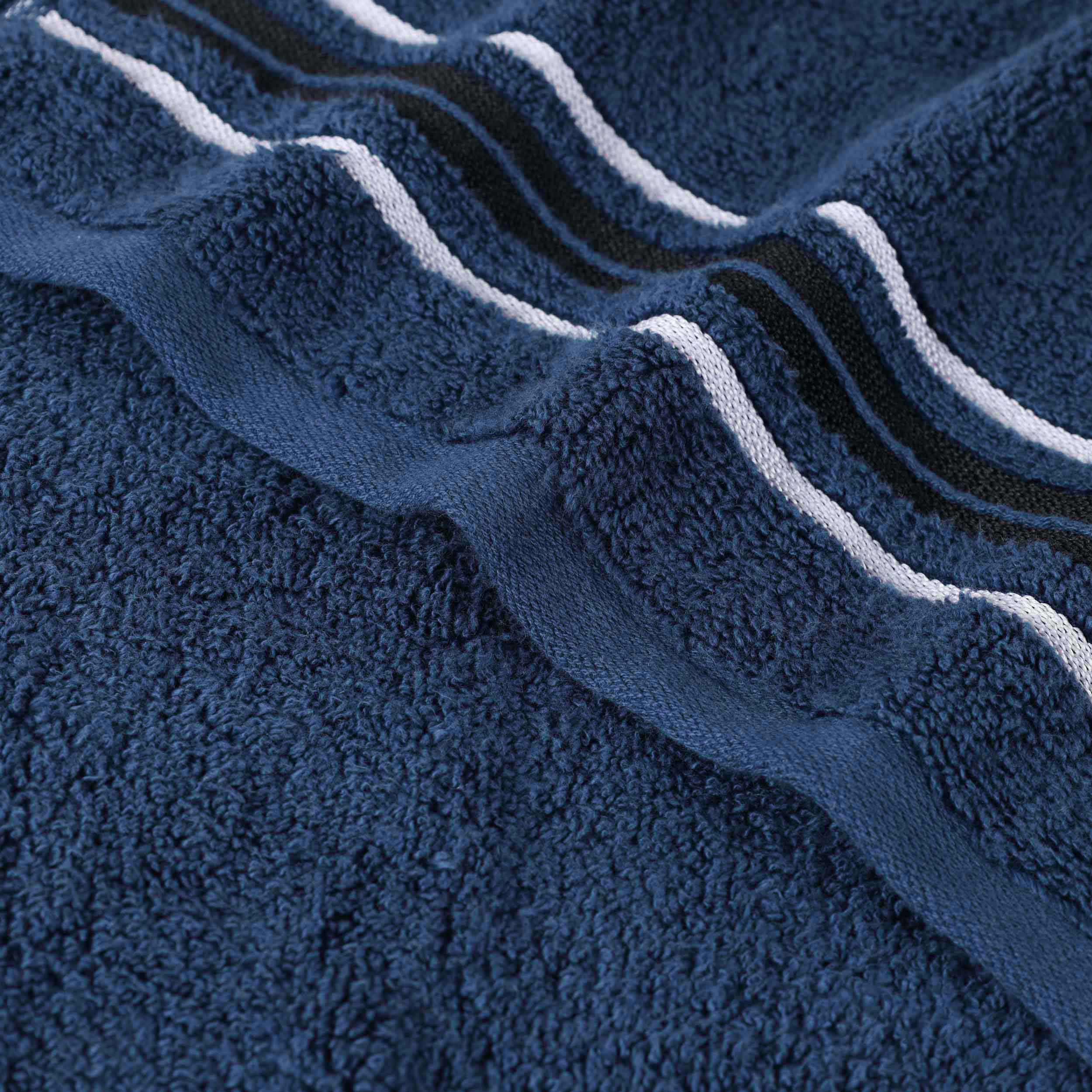 Sadie Zero Twist Cotton Solid and Jacquard Floral 8 Piece Towel Set - Towel Set by Superior Brand