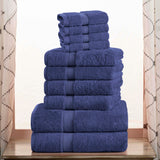 Madison Egyptian Cotton Pile Plush Heavyweight 10 Piece Towel Set - Egyptian Cotton Towel Set by Superior
