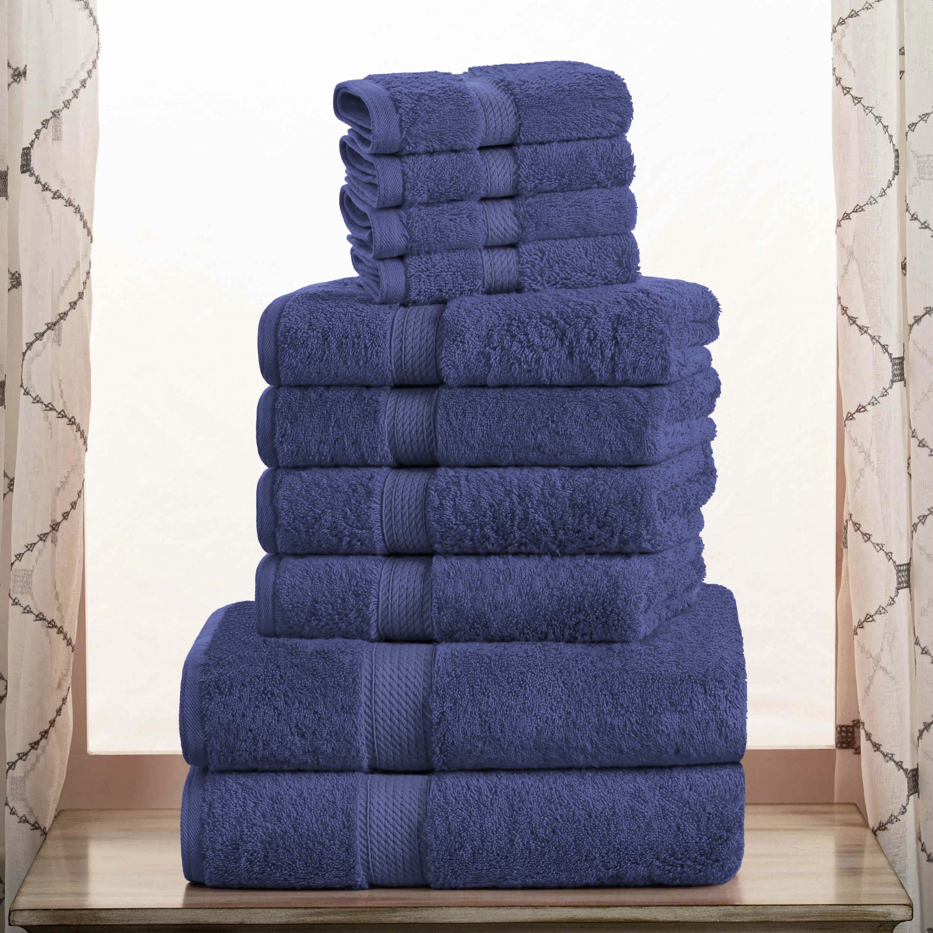 Madison Egyptian Cotton Pile Plush Heavyweight 10 Piece Towel Set - Egyptian Cotton Towel Set by Superior