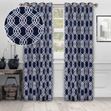 Ribbon Machine Washable Room Darkening Blackout Curtain Set - Blackout Curtains by Superior