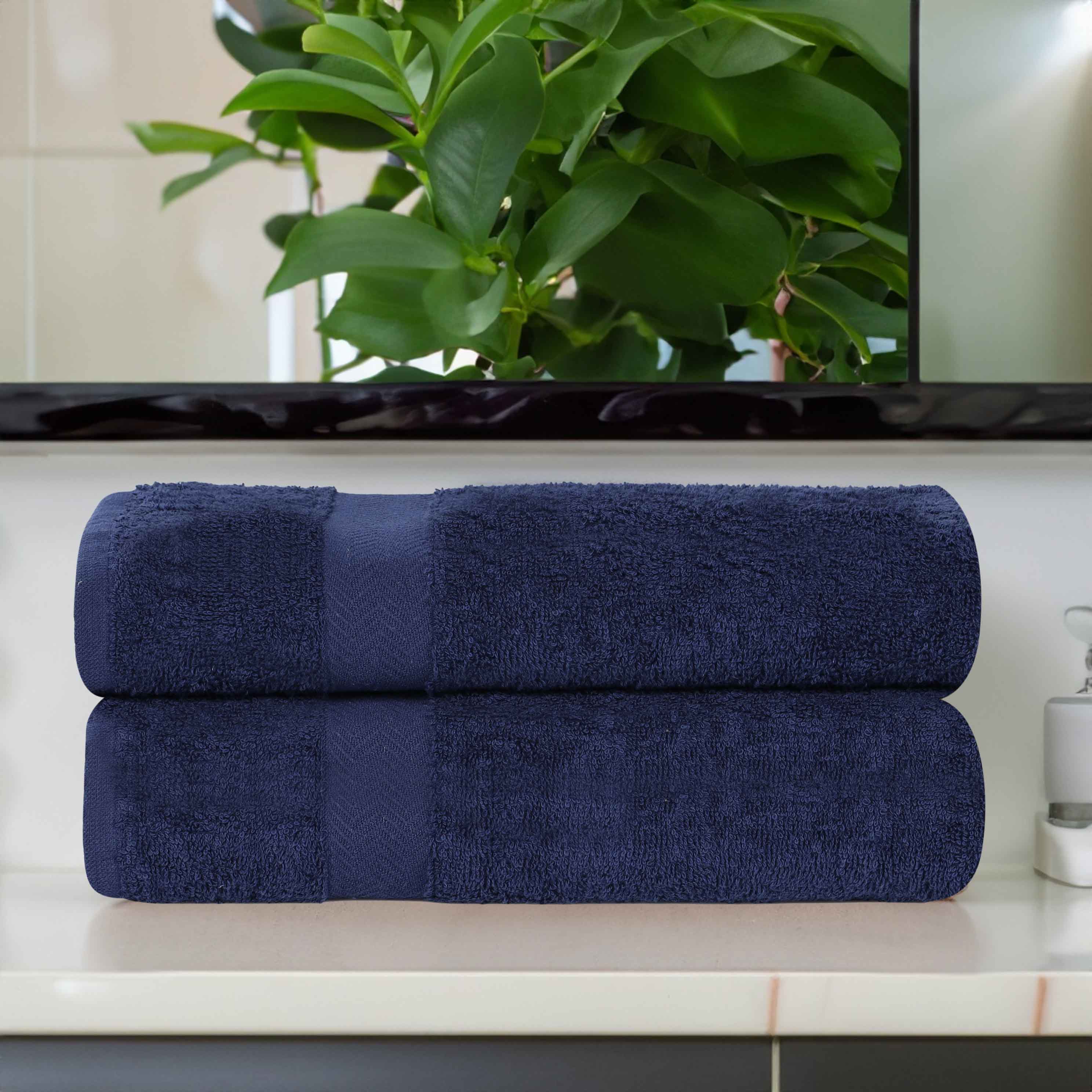 Cotton Eco-Friendly Bathroom Essentials 2 Piece Bath Sheet Set - Bath Sheets by Superior Brand