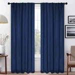 Solid Room Darkening Blackout Curtain Panels, Back Tabs, Set of 2 - Blackout Curtains by Superior