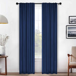 Solid Room Darkening Blackout Curtain Panels, Back Tabs, Set of 2 - Blackout Curtains by Superior