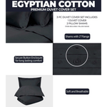 Egyptian Cotton 400 Thread Count Solid Luxury Duvet Cover Set - Egyptian Cotton Duvet Cover Set by Superior Brand