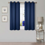 Solid Machine Washable Room Darkening Blackout Curtain 42 Inches - Blackout Curtains by Superior