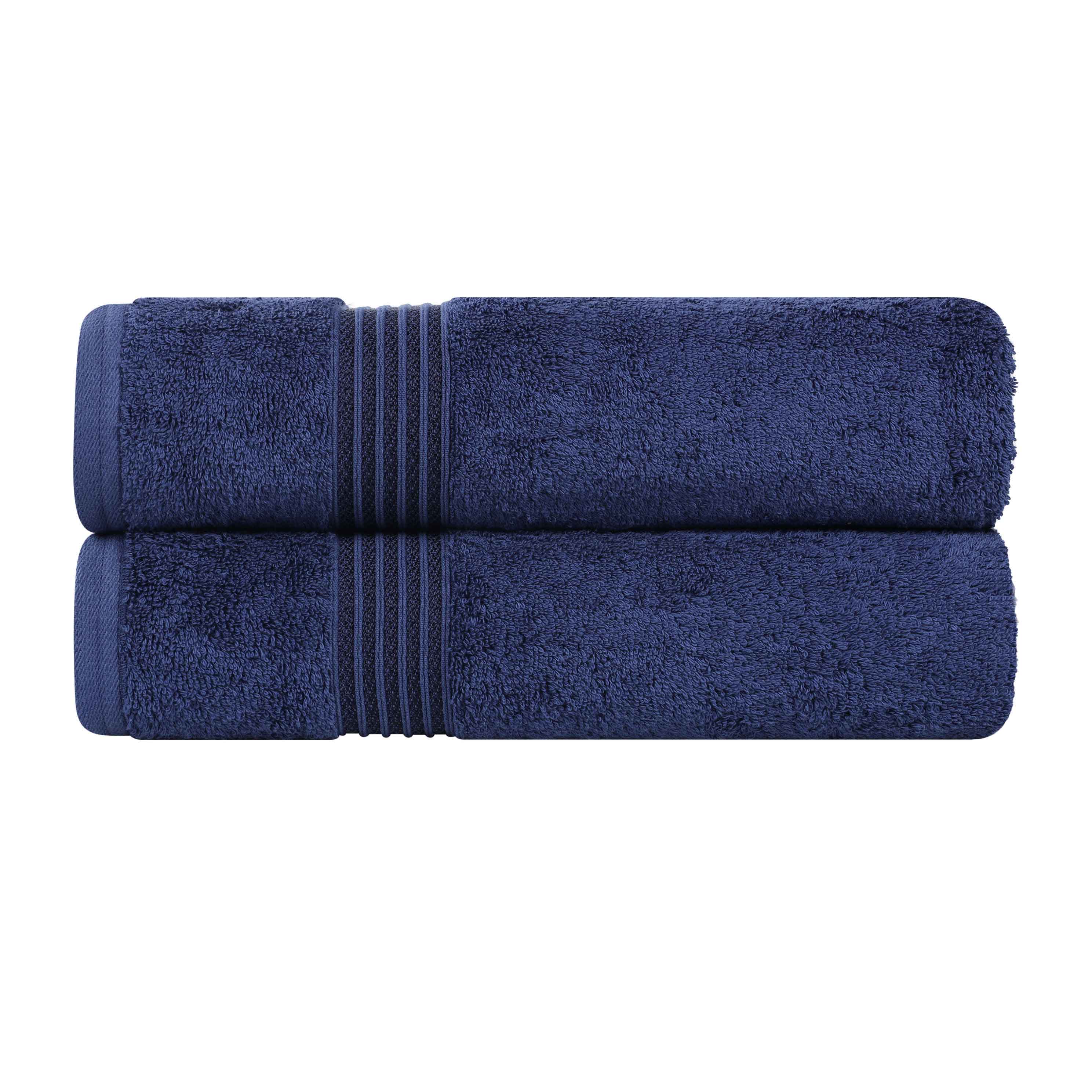 Heritage Egyptian Cotton Plush Absorbent Luxury Bath Towel Set of 2 - Bath Towel by Superior