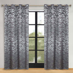 Leaves Room Darkening Washable Blackout Curtain Panels, Set of 2 - Blackout Curtains by Superior