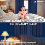 Solid Machine Washable Room Darkening Blackout Curtain 42 Inches - Blackout Curtains by Superior