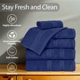 Smart Dry Zero Twist Cotton Medium Weight 3 Piece Assorted Towel Set - Towel Set by Superior Brand