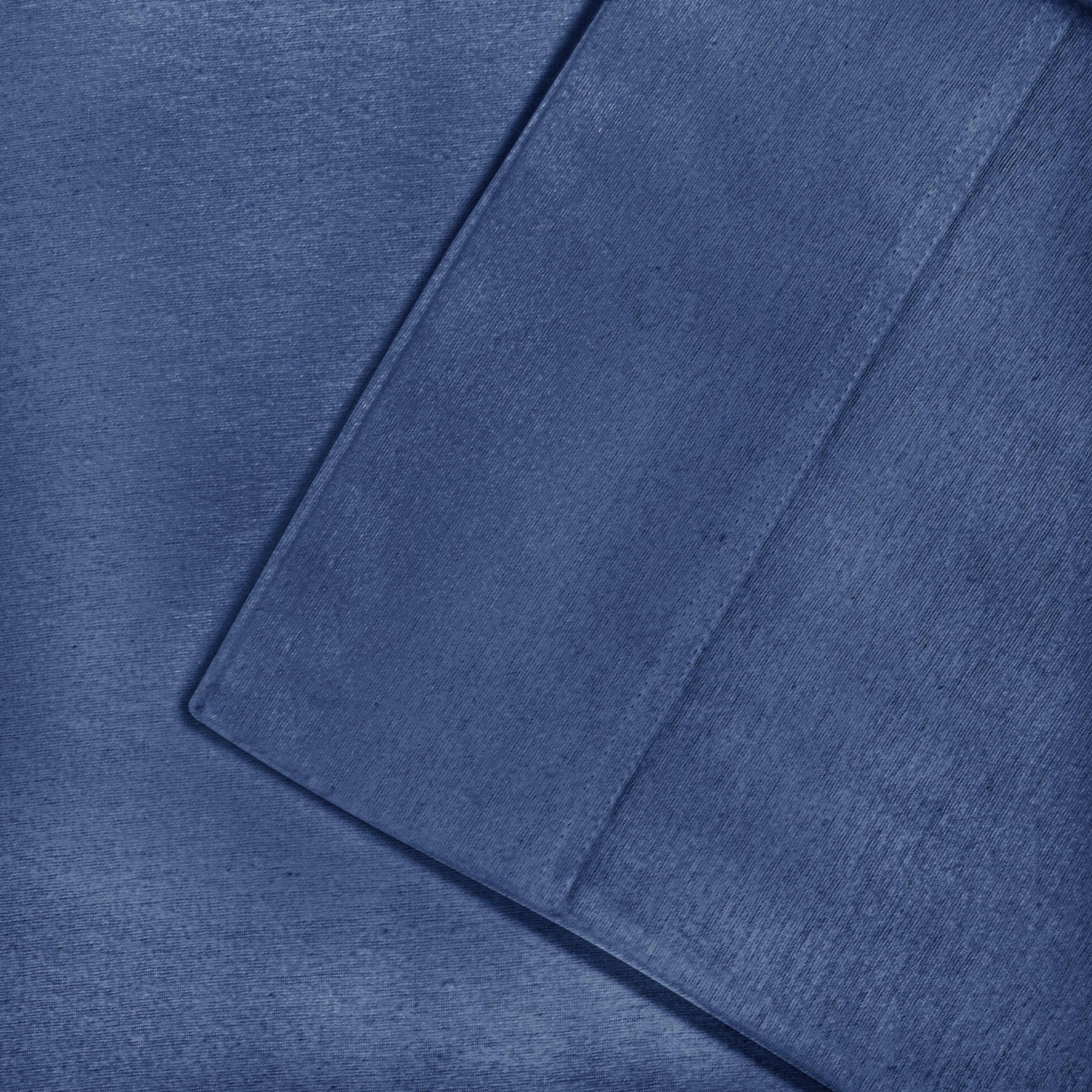 Solid Flannel Cotton Soft Warm Deep Pocket Sheet Set - NavyBlue