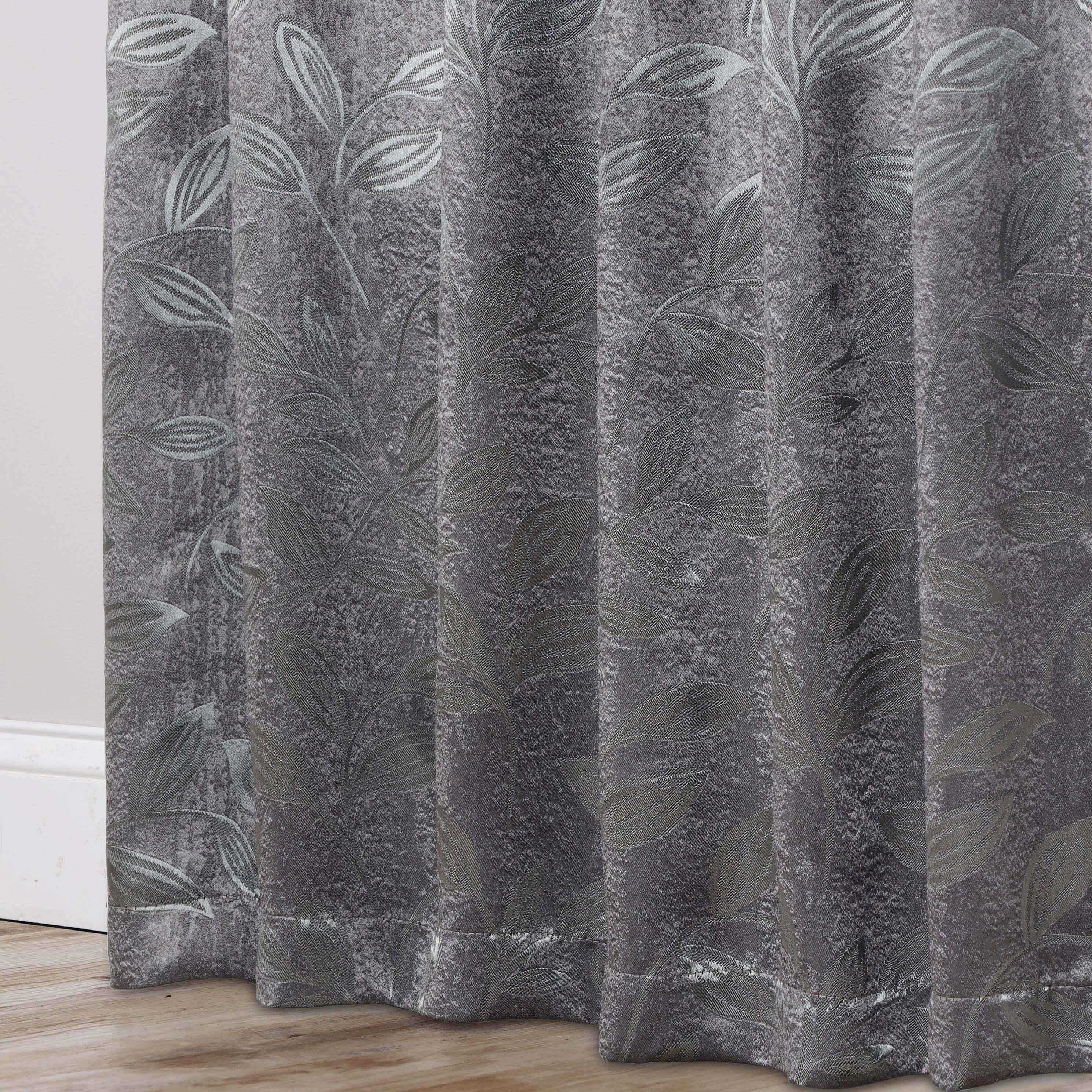 Leaves Room Darkening Washable Blackout Curtain Panels, Set of 2 - Blackout Curtains by Superior
