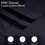 1200 Thread Count Cotton Rich Solid Deep Pocket Bed Sheet Set - Sheet Set by Superior