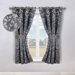 Leaves Room Darkening Washable Blackout Curtain Panels, Set of 2 - Blackout Curtains by Superior