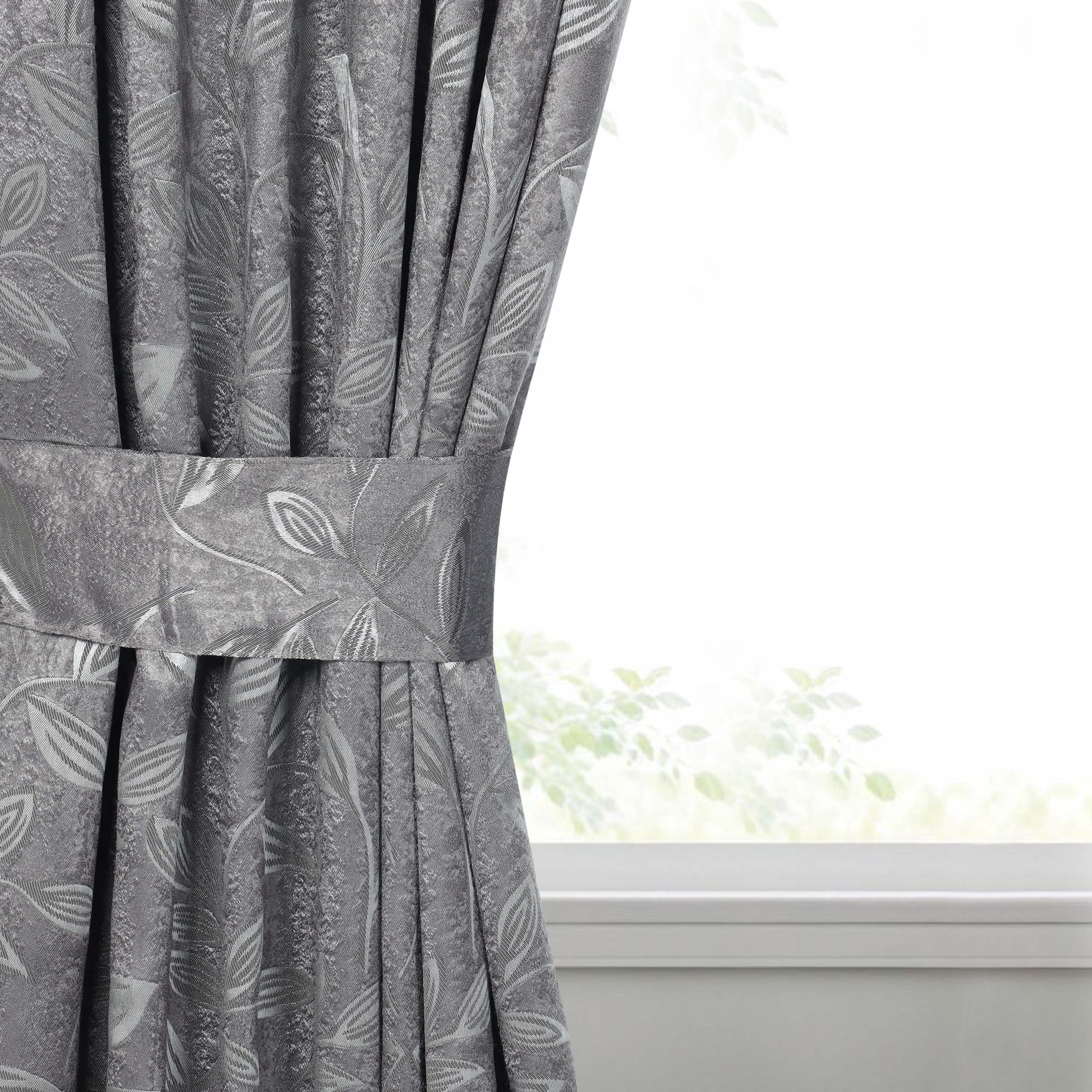 Leaves Room Darkening Washable Blackout Curtain Panels, Set of 2 - Blackout Curtains by Superior