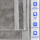 2 Piece Cotton Plush Bath Towel Set Giza