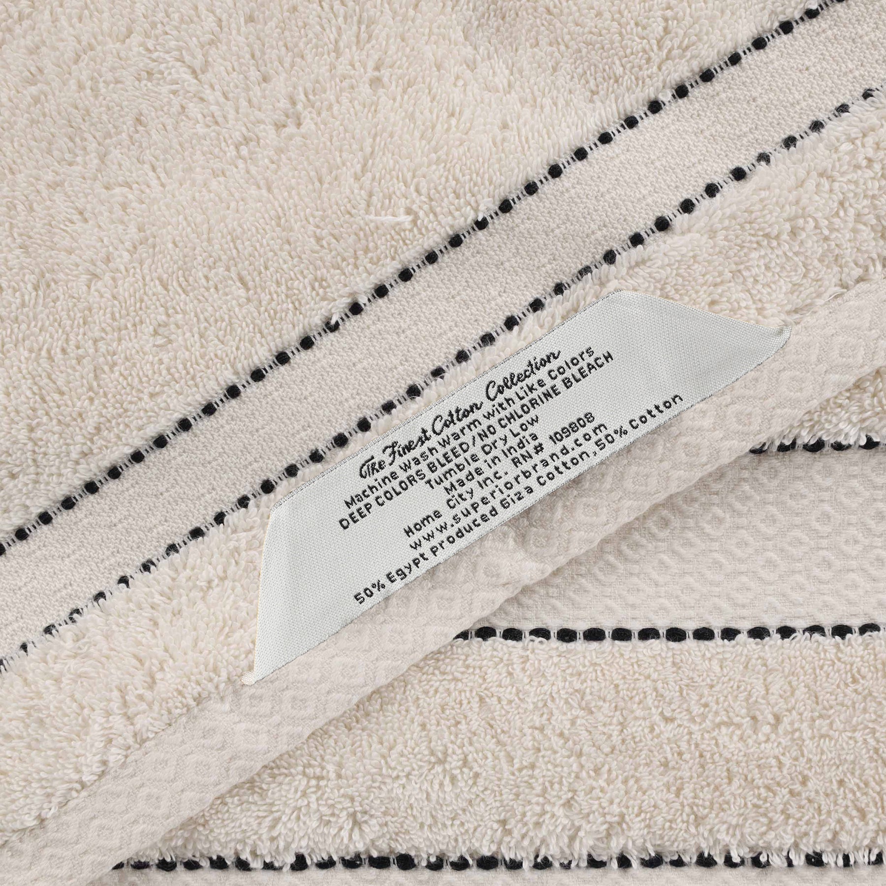 Niles Egyptian Giza Cotton Dobby Ultra-Plush Bath Sheet - Ivory