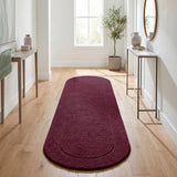 Oval Cotton Washable Non-Slip Bath Rugs or Runner