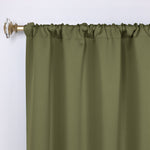Solid Room Darkening Rod Pocket Blackout Curtain Panels, Set of 2 - Blackout Curtains by Superior