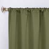 Solid Room Darkening Rod Pocket Blackout Curtain Panels, Set of 2 - Blackout Curtains by Superior