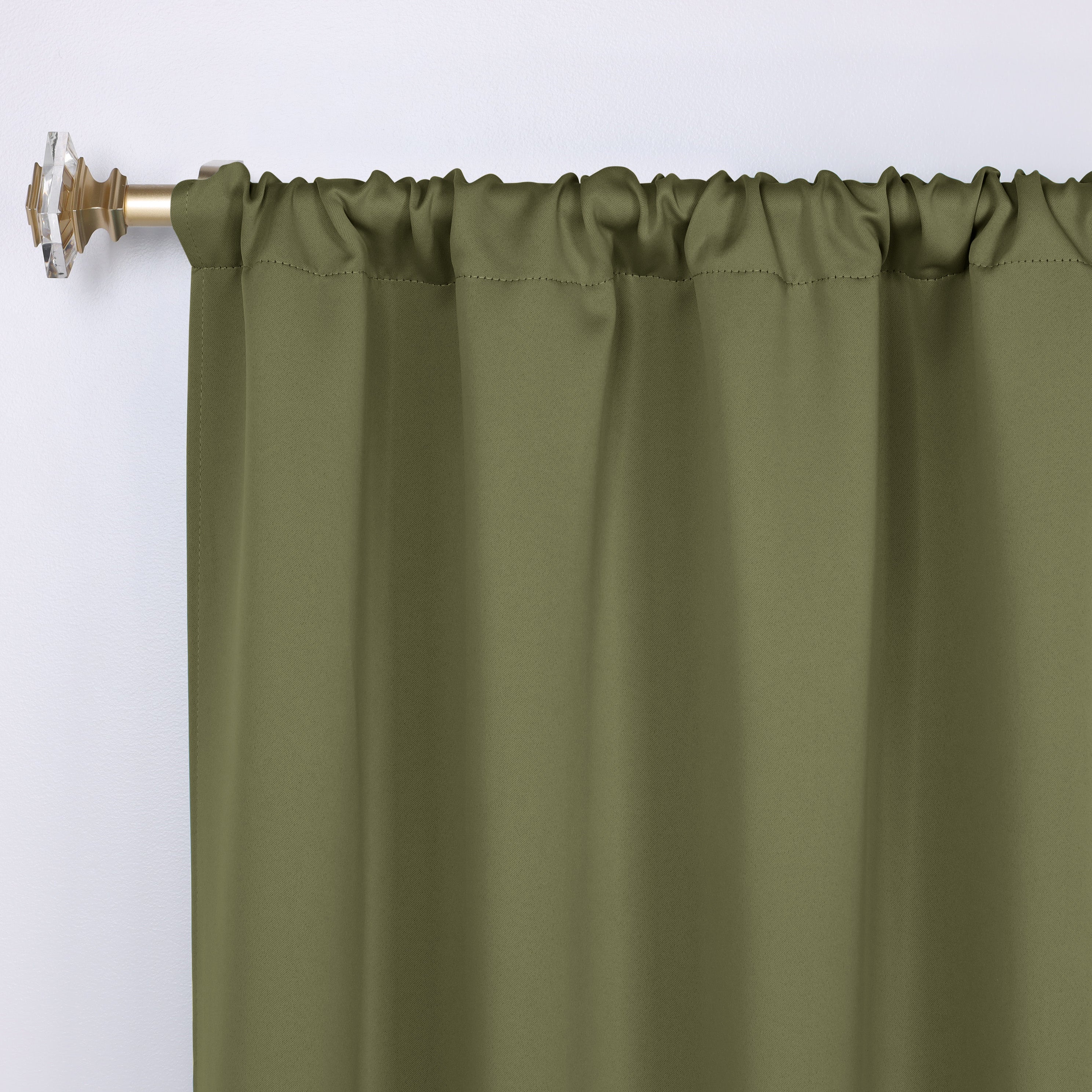 Solid Room Darkening Rod Pocket Blackout Curtain Panels, Set of 2 - Blackout Curtains by Superior