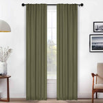 Solid Room Darkening Blackout Curtain Panels, Back Tabs, Set of 2 - Blackout Curtains by Superior