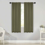 Solid Room Darkening Blackout Curtain Panels, Back Tabs, Set of 2 - Blackout Curtains by Superior