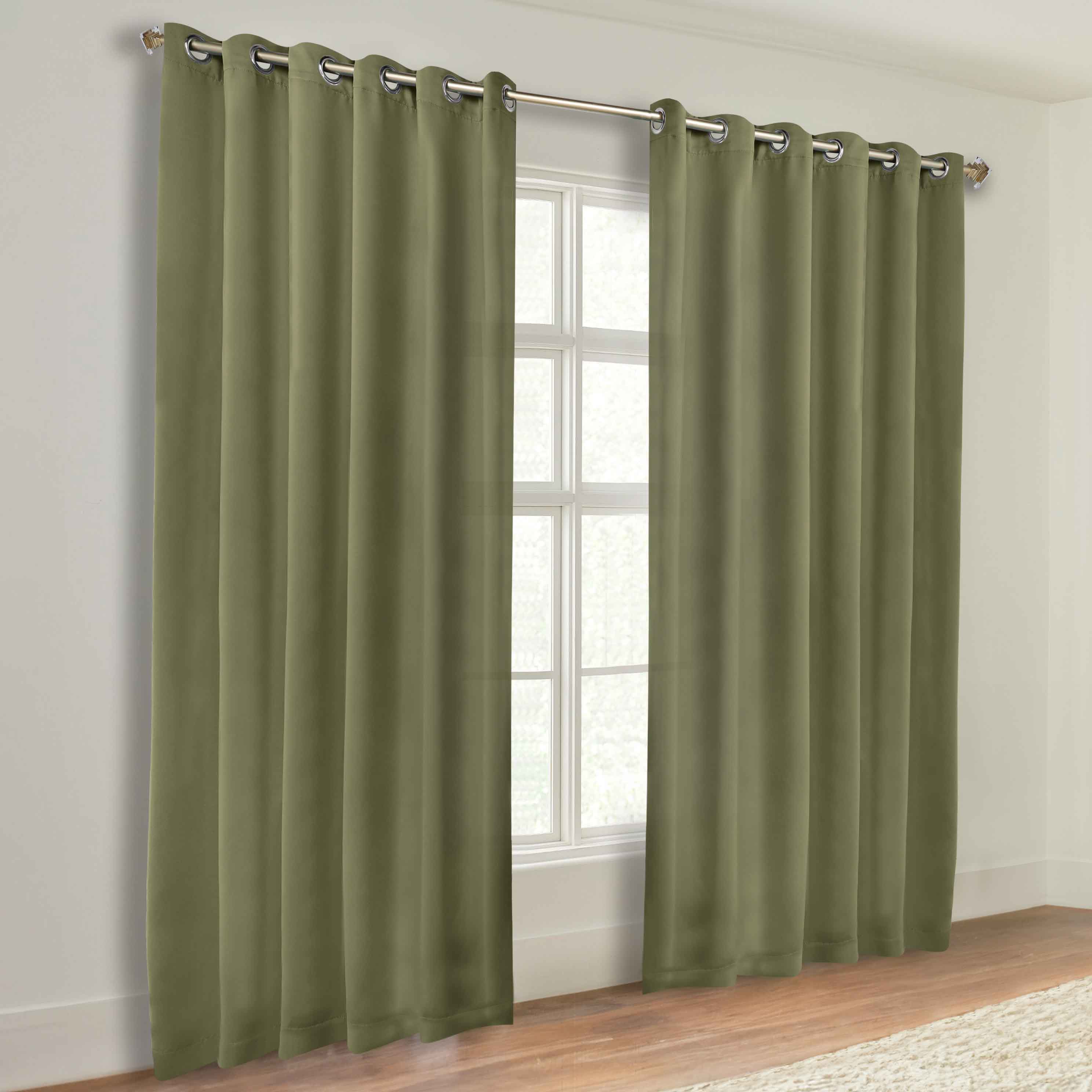 Classic Modern Solid Room Darkening Blackout Curtain Panels, Set of 2 - Blackout Curtains by Superior