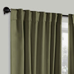 Solid Room Darkening Blackout Curtain Panels, Back Tabs, Set of 2 - Blackout Curtains by Superior