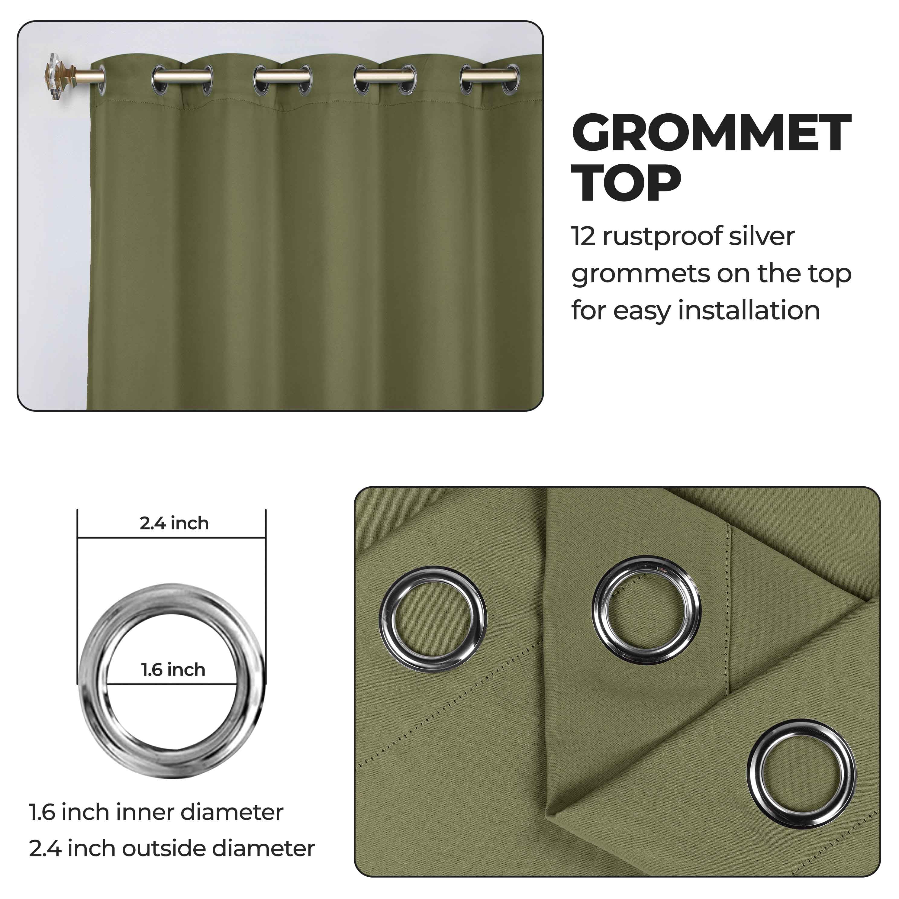 Classic Modern Solid Room Darkening Blackout Curtain Panels, Set of 2 - Blackout Curtains by Superior