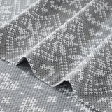 Olivia Cotton Flannel Fair Isle Snowflake Bed Sheet Set