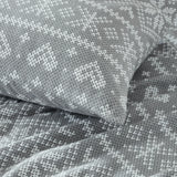 Olivia Cotton Flannel Fair Isle Snowflake Bed Pillowcases Set of 2