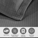 Lightweight Cotton Bedspread Sets 3-Piece Diamond Jacquard Matelassé