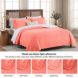 Lightweight Cotton Bedspread Sets 3-Piece Diamond Jacquard Matelassé