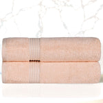 Heritage Egyptian Cotton Plush Absorbent Luxury Bath Towel Set of 2 - Bath Towel by Superior