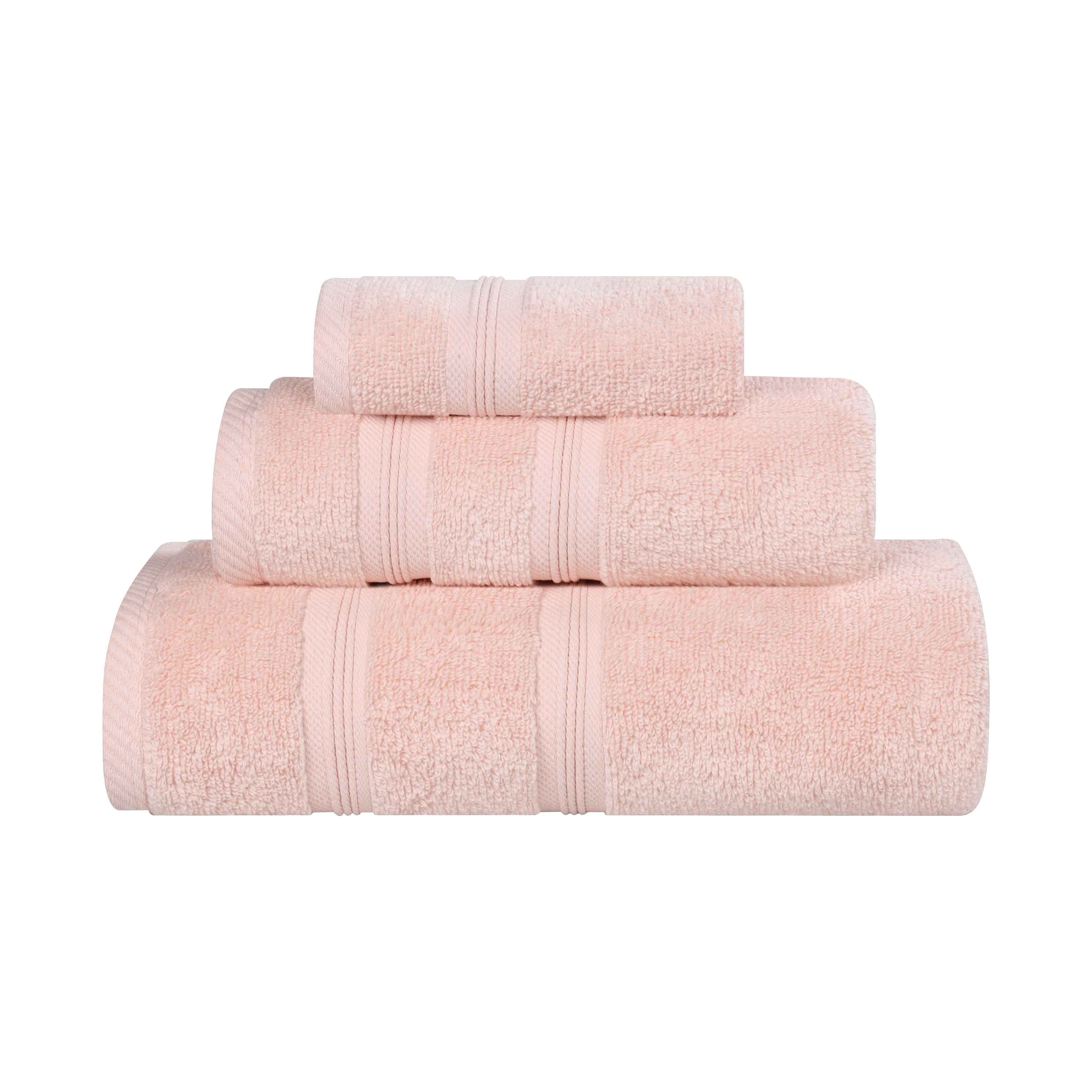 Smart Dry Zero Twist Cotton Medium Weight 3 Piece Assorted Towel Set - Towel Set by Superior Brand