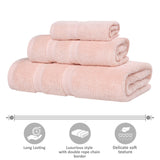 Smart Dry Zero Twist Cotton Medium Weight 3 Piece Assorted Towel Set - Towel Set by Superior Brand