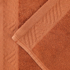 Basketweave Egyptian Cotton Solid 3 Piece Assorted Towel Set - Pecan